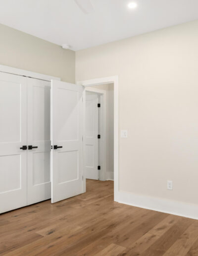 Bathroom renovation with black matte fixtures