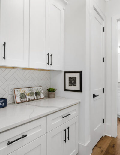 First floor entryway with wide hallway
