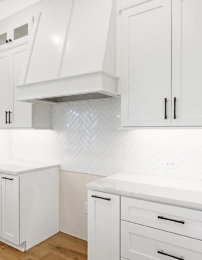 Sleek tile flooring in entryway area