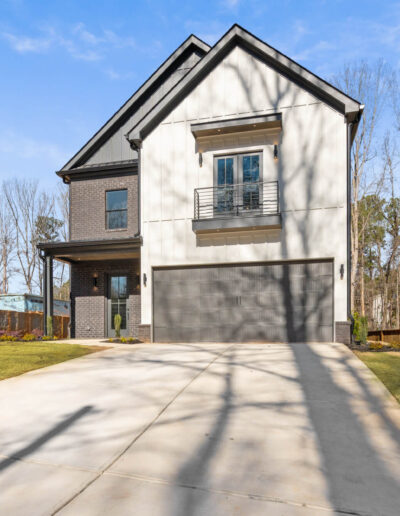 South Sherwood Road modern custom home build