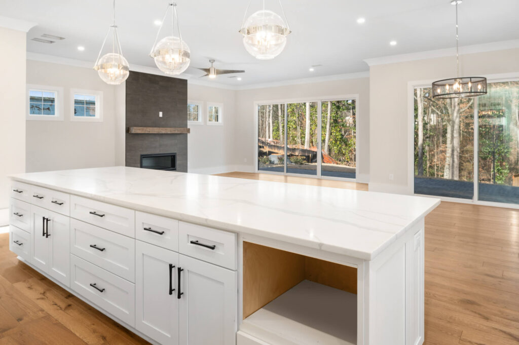 atlanta custom home builder Stylish window placement in new home design